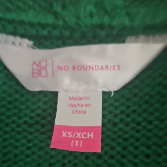 Ugly CHRISTMAS No Boundaries Holiday Green and White Striped Elf Dress Sz XS (1) - Picture 7 of 9